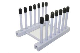 Suporte de armazenamento de discos de vinil e rack de secagem roxo