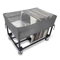 Suporte de armazenamento de discos de vinil OrigoDeco com capa de poeira 100 LP Suporte de armazenamento de discos de vinil OrigoDeco com capa de poeira 100 LP