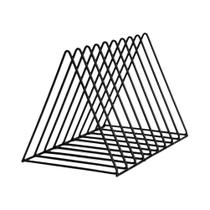 Suporte De Armazenamento De Livros Em Ferro Preto, Organizador De Discos De Vinil Para Mesa,