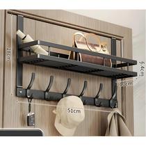 Suporte De Armazenamento De Roupas De Metal Com 5 Ganchos Para Pendurar Atrás Da Porta Do Quarto