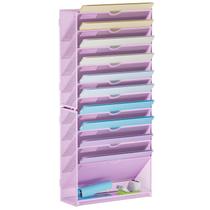 Suporte de arquivo de parede Marbrasse 11 camadas pendurado em roxo Suporte de arquivo de parede Marbrasse 11 camadas pendurado em roxo