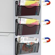 Suporte de arquivo magnético LQPAFZ 3 bolsos para armários de arquivo