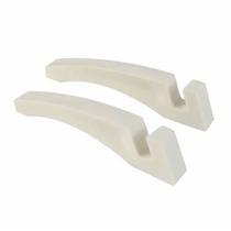 Suporte de Azulejo achatado Branco - 10 pares