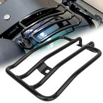 Suporte De Bagagem Traseiro Preto Brilhante Para Assento Solo De Motocicleta Harley Sportster Iron