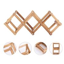 Suporte de Bambu para 5 Garrafas de Vinho - Perfeito para Bar ou Cozinha