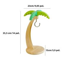 Suporte De Banana De Madeira Para Pendurar Na Cozinha, Folha Simulada, Armazenamento Decorativo De