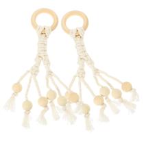 Suporte de banana STOBAZA, corda de algodão, cabide de frutas em macramê x2 Suporte de banana STOBAZA, corda de algodão, cabide de frutas em macramê x2