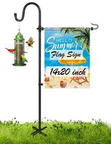 Suporte de bandeira de jardim XDW-GIFTS de metal de 14 x 20 polegadas