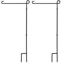 Suporte de bandeira de jardim YEAHOME 2PC de metal à prova de intempéries Suporte de bandeira de jardim YEAHOME 2PC de metal à prova de intempéries