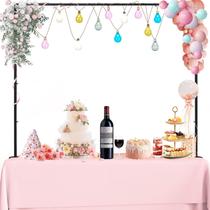 Suporte de barra de mesa HXXUYY ajustável 84-254 cm preto