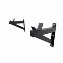 Suporte de Barra de Parede Rosca Supino Musculação Iron Force Cor:Preto