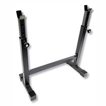 Suporte de Barra Regulável Rosca Bíceps Musculação Iron Force Cor:Preto