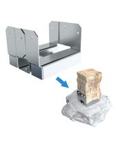 Suporte de base de poste 4x4 com suporte de aço galvanizado de 2,54 cm Suporte de base de poste 4x4 com suporte de aço galvanizado de 2,54 cm