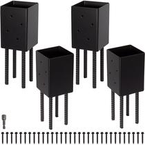 Suporte de base de poste Ground Spike para plataforma de concreto LADECH 4x4