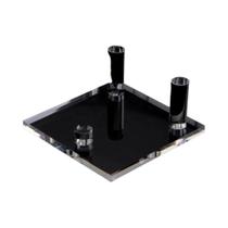 Suporte De Base De Três Pinos Em Acrílico Para Exibição De Pedras Minerais, Cristais E Rochas, Rack