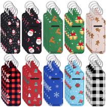 Suporte de batom Ctosree, 40 peças, tema de Natal, neoprene, 10x3 cm
