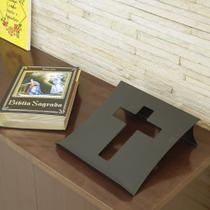 Suporte de Bíblia 30 x 30 Cm - Aço - Preto Fosco