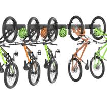 Suporte de bicicleta giratório de parede TORACK para 5 bicicletas