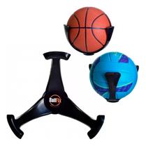 Suporte De Bola Em Abs Preto Ballfix Futebol Basquete Vôlei