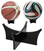 Suporte de Bola Portátil em Acrílico Preto