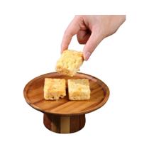 Suporte De Bolo Alto De Madeira 1 Peça Bandeja Para Exibição De Sobremesas E Frutas Utensílios De