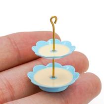 Suporte de bolo em miniatura Odoria 1/12 Dollhouse Decoration Blue Suporte de bolo em miniatura Odoria 1/12 Dollhouse Decoration Blue