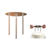 Suporte De Bolo Redondo De Plástico Transparente Multi-camadas Com Estrutura De Palha Para Decoração