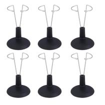 Suporte de boneca EXCEART para boneca de 15 cm - preto (6 unidades)