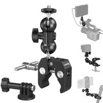 Suporte de braçadeira de câmera SMALLRIG Super com cabeça esférica dupla Suporte de braçadeira de câmera SMALLRIG Super com cabeça esférica dupla