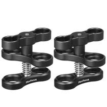 Suporte de braçadeira de esfera MINIFOCUS de 1" em alumínio para mergulho subaquático