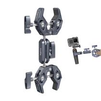 Suporte de braçadeira SMALLRIG Double, braçadeira de guarda-chuva, braço Super Clamp