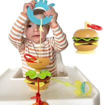 Suporte de brinquedos Hamburger Suction Cup Aprilwolf para cadeira alta