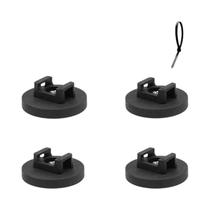 Suporte De Cabo Magnético De Borracha Forte Em Forma De Sela Com 4 Clips De Cabo E Suporte Para