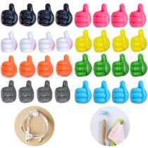 Suporte de cabo Thumb Hooks à prova d'água, 32 unidades, multicolorido