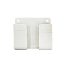 Suporte de Caixa de Carregamento de Celular ou Controle Montado na Parede Sem Furos Adesivo Cor:BRANCOQuantidade:KIT CO