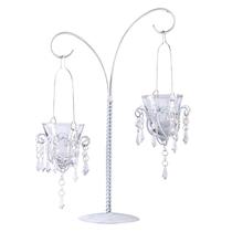 Suporte de Candelabro de Metal Zingz & Thingz 33x16x43 cm Branco Suporte de Candelabro de Metal Zingz & Thingz 33x16x43 cm Branco