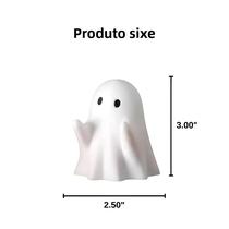 Suporte De Caneta De Resina Fantasma De Halloween, Organizador De Mesa Fofo Para Escritório E Casa,