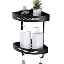Suporte De Canto Banheiro 2 Prateleiras Box Organizador Shampoo Condicionador Sabonete Decoraçao Multiuso