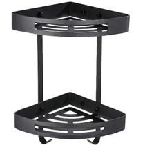Suporte De Canto Box Banheiro 2 Prateleiras Porta Shampoo Condicionador Saboneteira Organizador Decoraçao Lavanderia Multiuso Casa