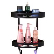 Suporte De Canto Parede Banheiro Box 2 Prateleiras Organizador Porta Shampoo Condicionador Sabonete Decoraçao Multiuso Casa Suporte De Canto Parede Banheiro Box 2 Prateleiras Organizador Porta Shampoo Condicionador Sabonete Decoraçao Multiuso Casa