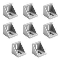 Suporte de canto Yinpecly Aluminium Aluminium Alloy 4545 Series (8 unidades)