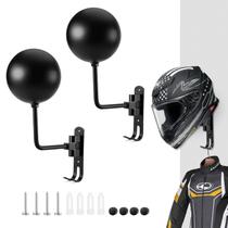 Suporte de capacete de motocicleta para montagem na parede, pacote com 2 PAHTTO Suporte de capacete de motocicleta para montagem na parede, pacote com 2 PAHTTO