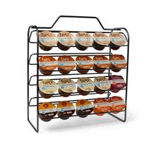 Suporte de Cápsulas de Café 3 Corações Preto, Suporta Até 40 Cápsulas