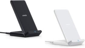 Suporte de carregador sem fio Anker, pacote com 2 unidades, preto e branco