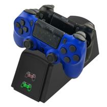 Suporte de carregamento: carregador de controle PS4, 2 em 1, USB, preto