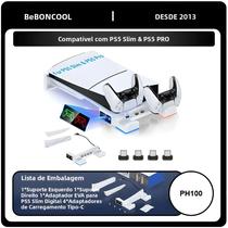 Suporte De Carregamento Horizontal PS5 pro Slim Com Luzes BEBONCOOL PH100 Acessórios Para Versão