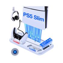 Suporte De Carregamento Rápido E Resfriamento PS5 Slim DinoFire, Estação Vertical Para Controle De Suporte De Carregamento Rápido E Resfriamento PS5 Slim DinoFire, Estação Vertical Para Controle De