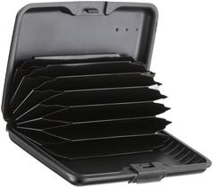 Suporte de cartão de crédito Invicta IMP300 Black Plastic 7 slots