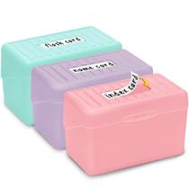 Suporte de cartão de índice H4D 3x5 para 300 cartões com fecho de pressão Suporte de cartão de índice H4D 3x5 para 300 cartões com fecho de pressão