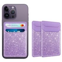 Suporte de cartão de telefone Yiyahu Adhesive, pacote com 2 unidades para iPhone e Android